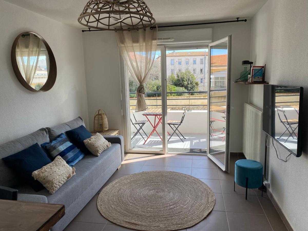 Cosy T3 Gare Terrasse + Parking Appartement Sète Buitenkant foto
